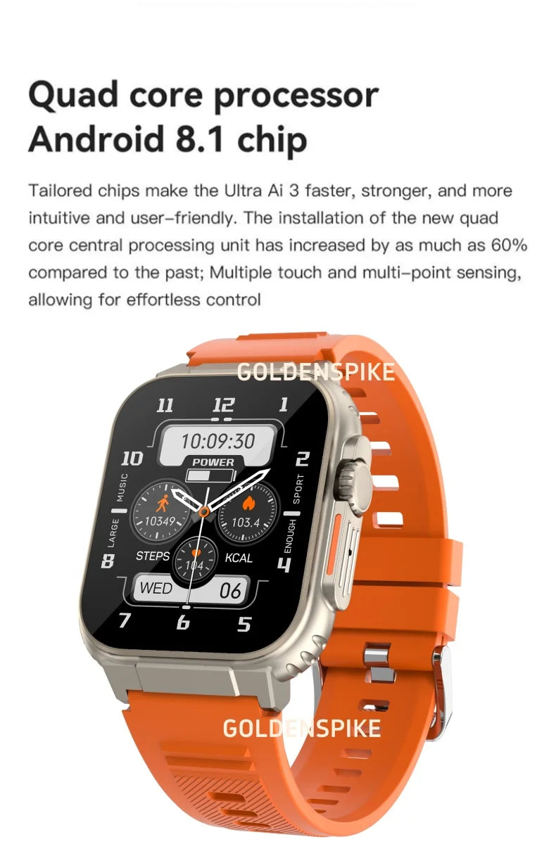 Microwear Ultra Ai3 Smartwatch 5G com Câmera Rotativa - ELITAN RELÓGIO