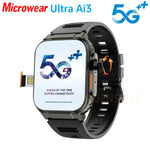 Microwear Ultra Ai3 Smartwatch 5G com Câmera Rotativa - ELITAN RELÓGIO